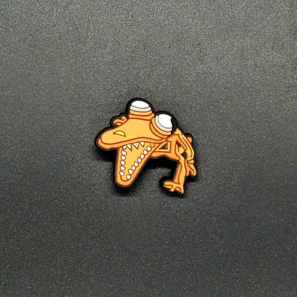(5/$15) Orange Rainbow Friend Croc Charm - Picture 1 of 2